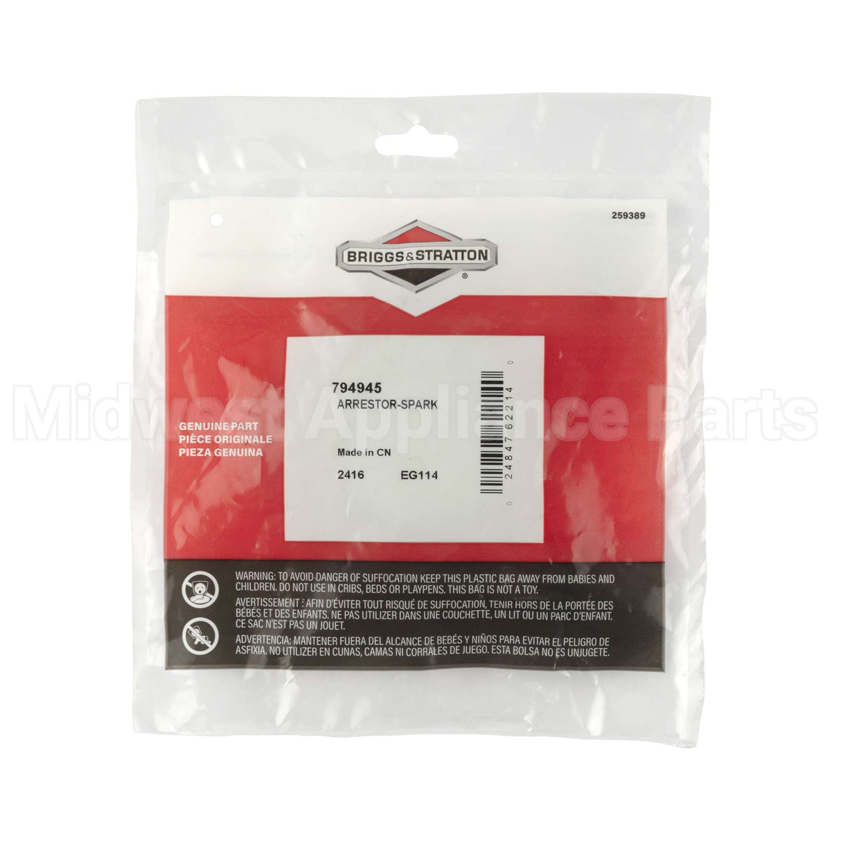 794945 Briggs & Stratton Arrestor-Spark