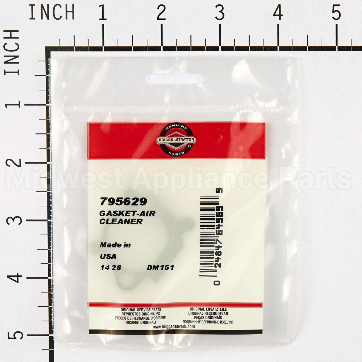 795629 Briggs & Stratton Gasket-Air Cleaner