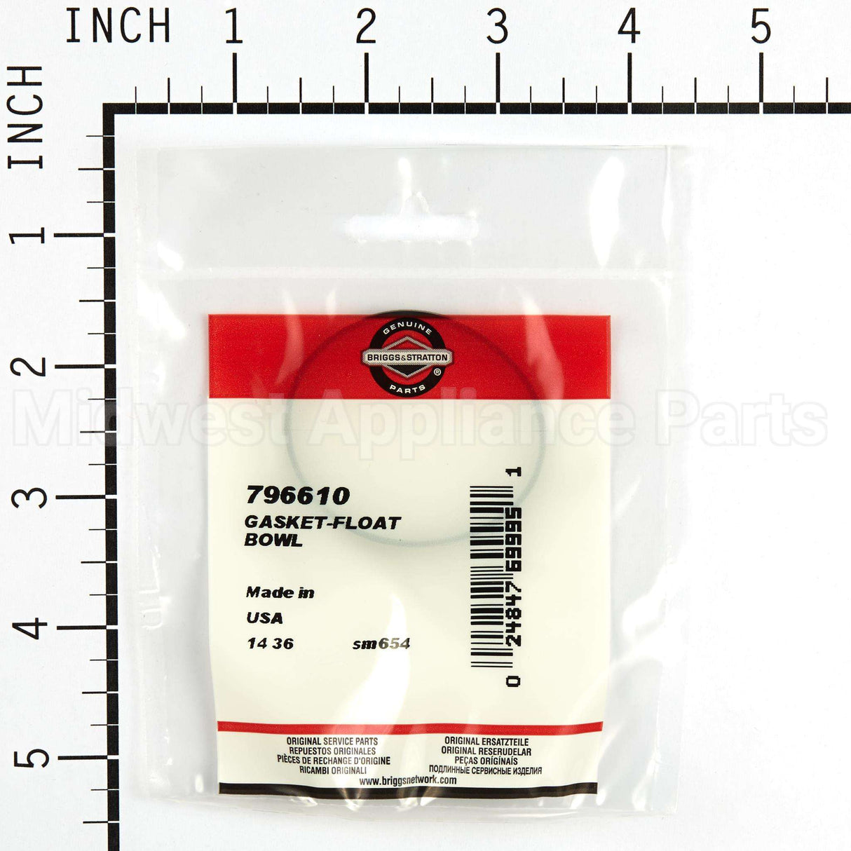 796610 Briggs & Stratton Gasket-Float Bowl