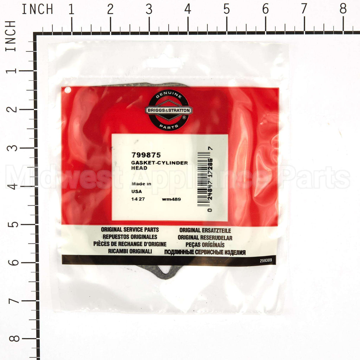 799875 Briggs & Stratton Gasket-Cylinder Head