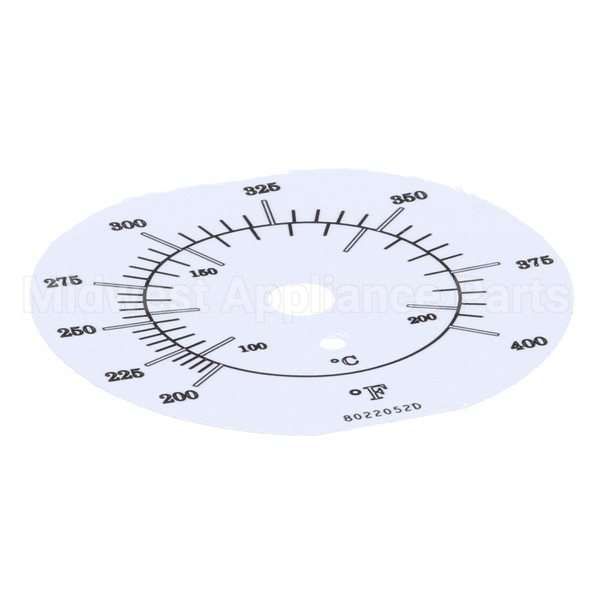 8022052 Compatible Frymaster Label, Tmt Dial