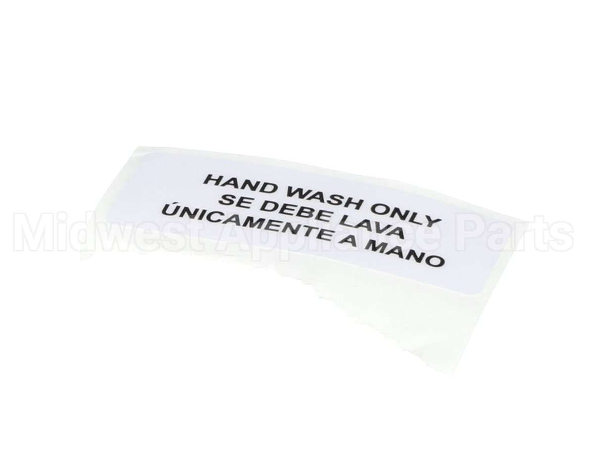 80314 Server Hand Wash Only Label