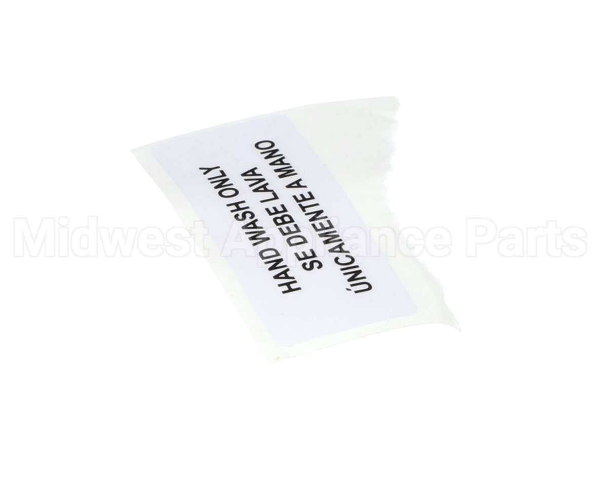 80314 Server Hand Wash Only Label