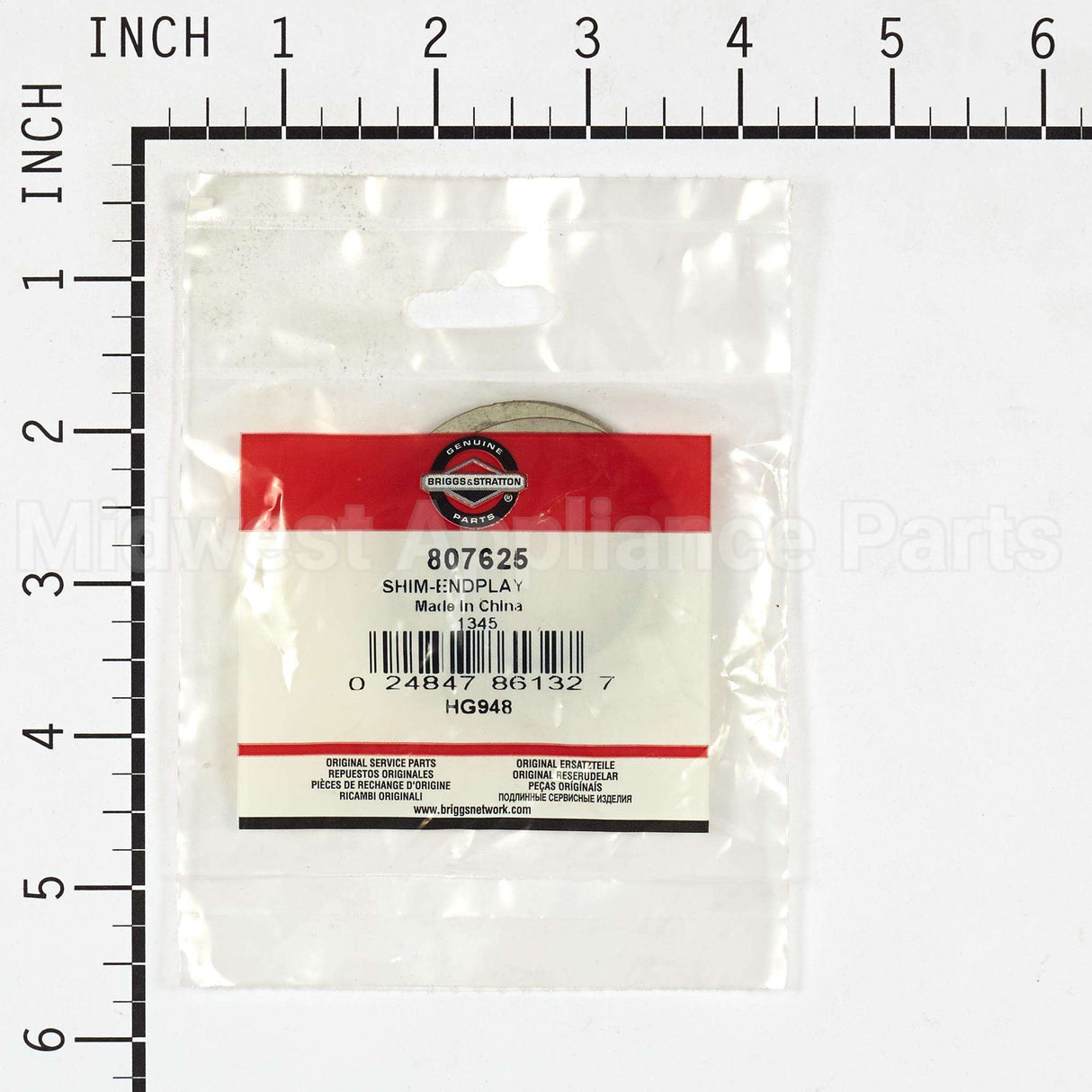 807625 Briggs & Stratton Shim-Endplay