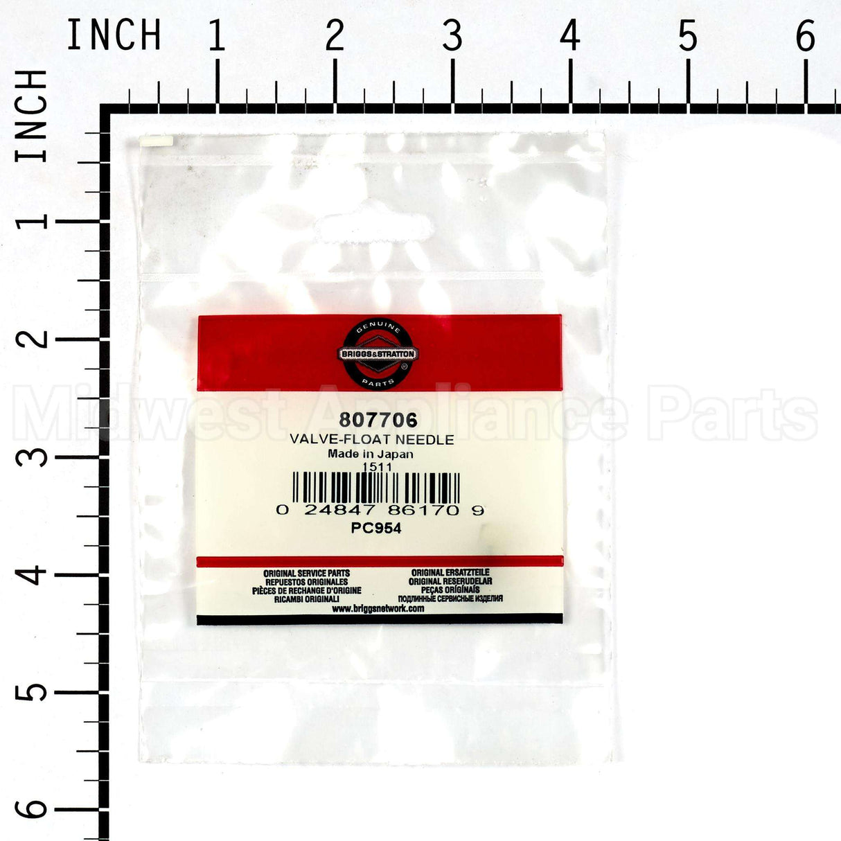 807706 Briggs & Stratton Valve-Float Needle