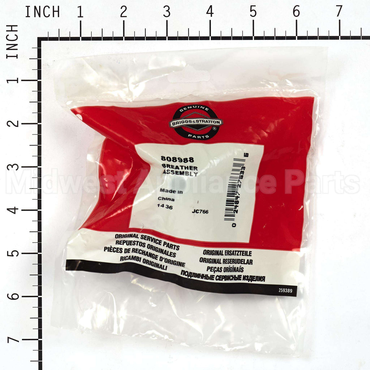 808988 Briggs & Stratton Breather Assy