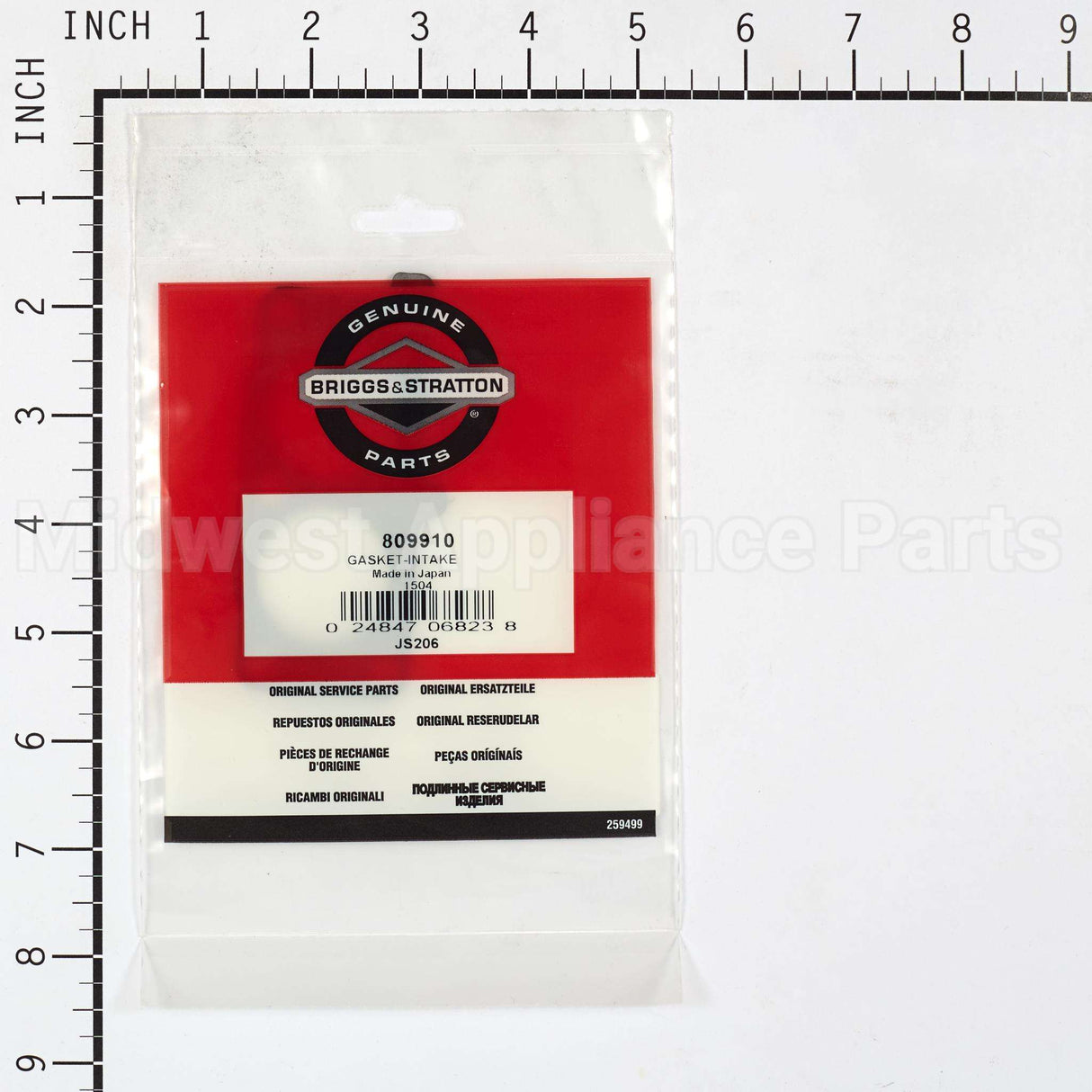 809910 Briggs & Stratton Gasket-Intake