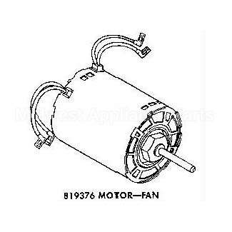 819376 Whirlpool Motor-Fan