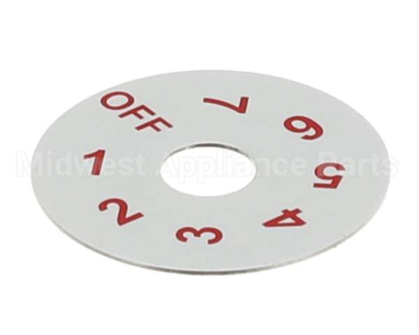 82-0141 Beverage Air Dial Plate - Thermostat