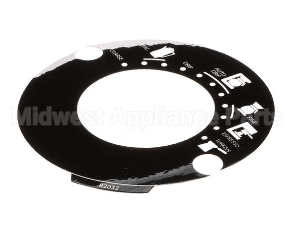 82032 Grindmaster Cecilware Decal, Grnd Sel 875 Blk