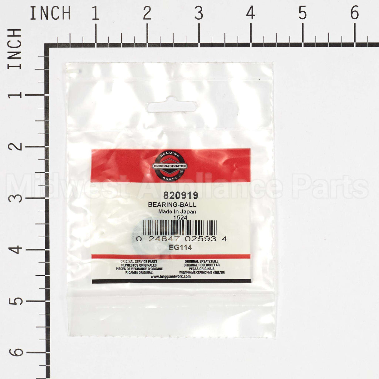 820919 Briggs & Stratton Bearing-Ball