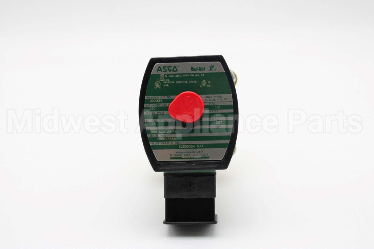 8210G34 Asco 1/2" No 0/150#Airwtr125Oil120V