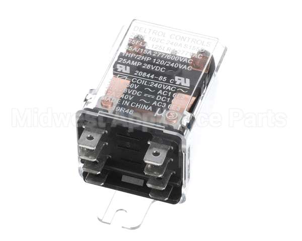 83106 Grindmaster Cecilware Relay, 30Amp 240Vac Coil Dpdt