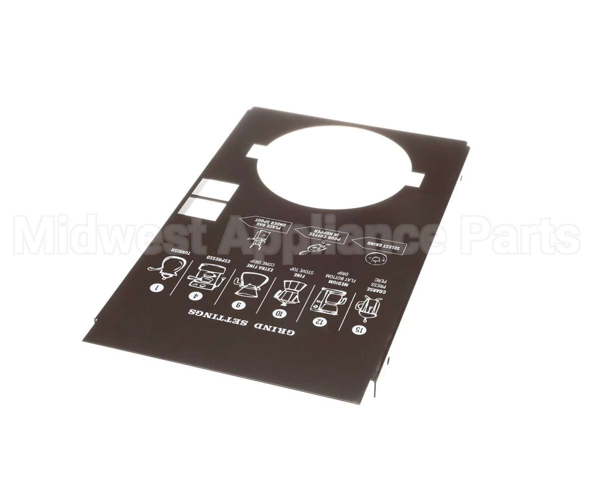 83363TS Grindmaster Cecilware Panel, Upper Front, Drk Brwn,S