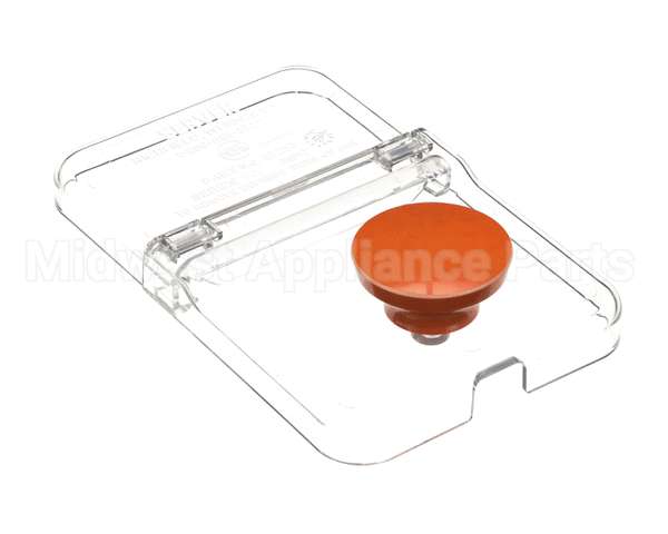 87257 Server Lid, Plstc, 1/9 Size, Orange Knob