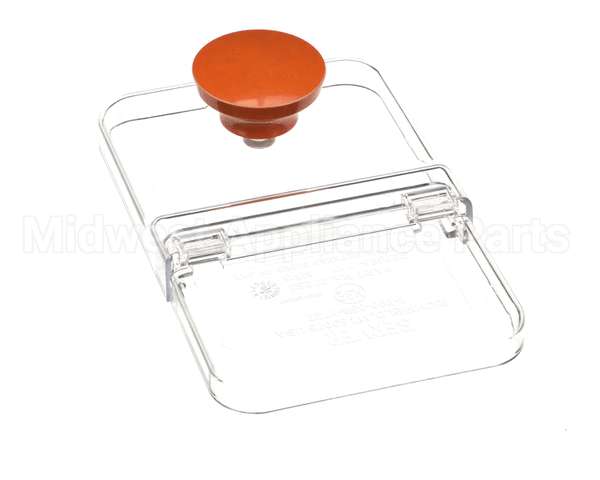 87257 Server Lid, Plstc, 1/9 Size, Orange Knob