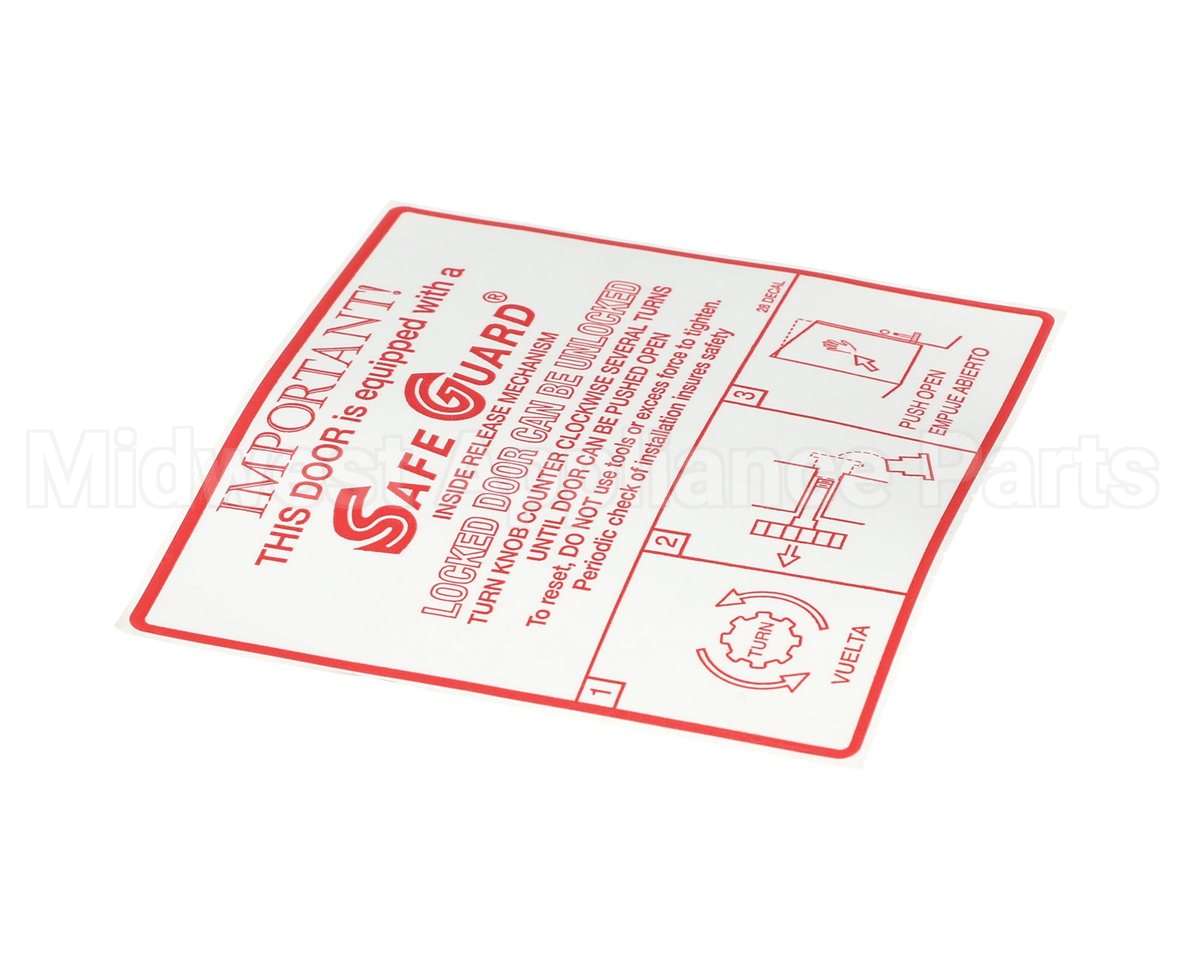 90028DECAL Kason Decal- Safeguard Mech