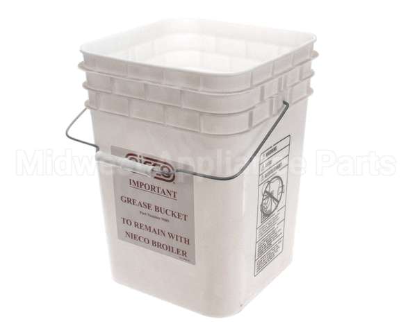 9089-10 Nieco Grease Pail Without Lid 4 Gal. W/L