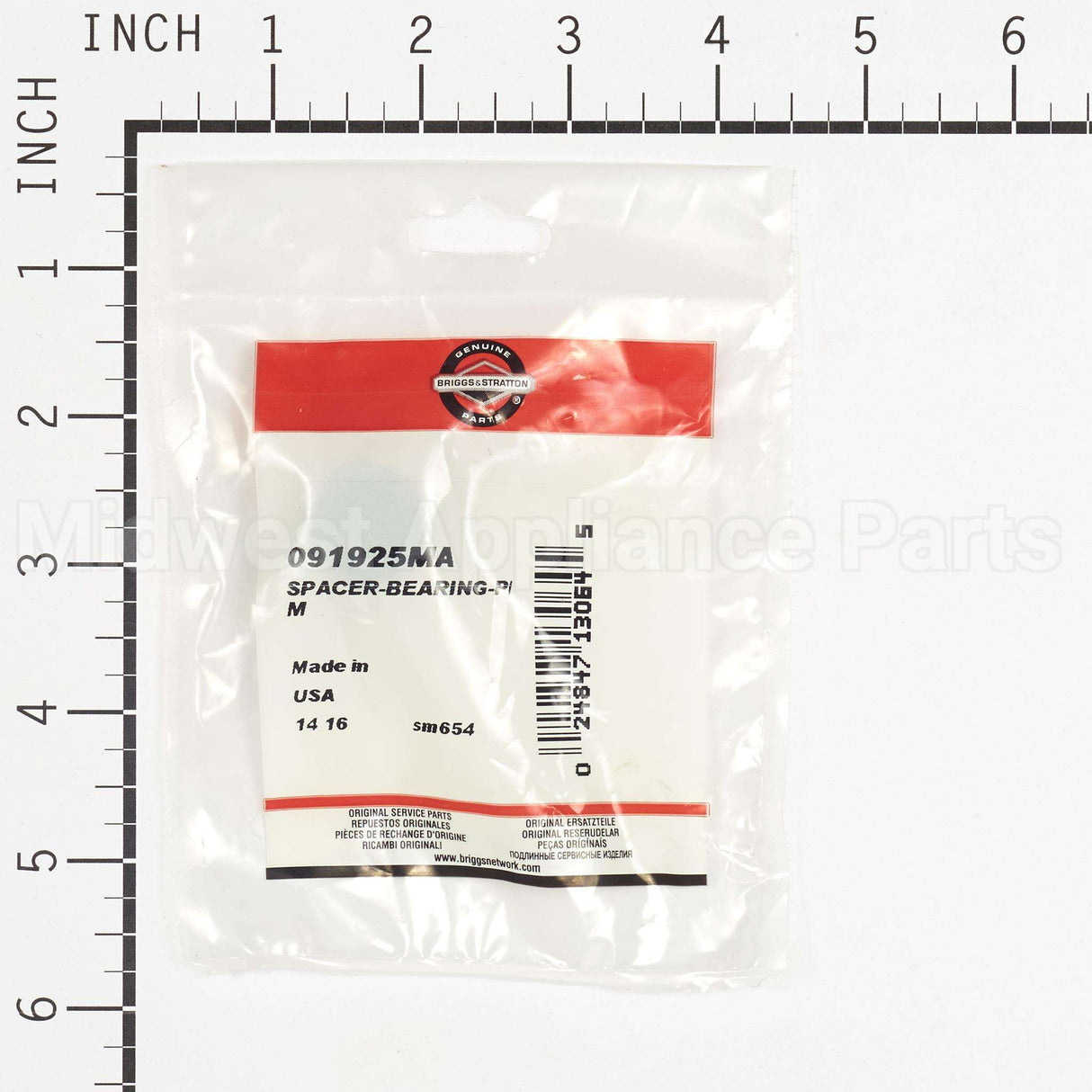 91925MA Briggs & Stratton Spacer-Bearing-P/M
