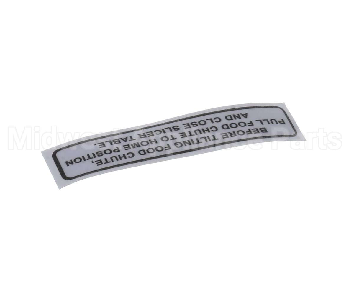 920196 Globe Carriage Tilt Label