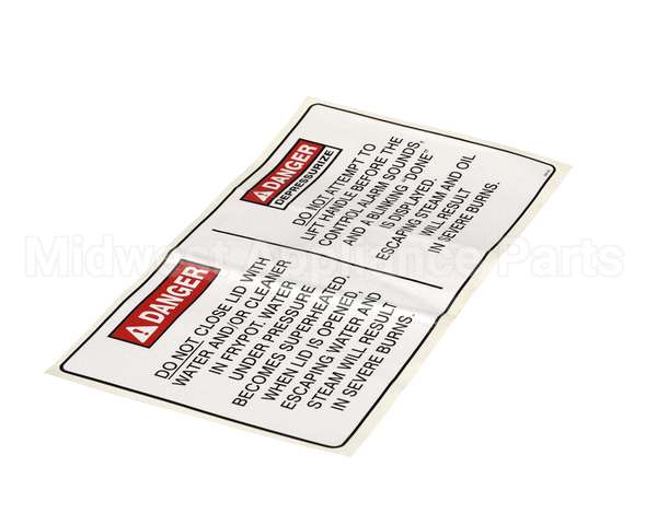 96618 Henny Penny Operation Hazard Label