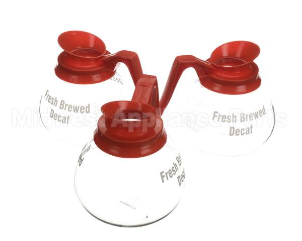 98006 Grindmaster Cecilware Decntr, Glss Dcaf 3Pk Orn