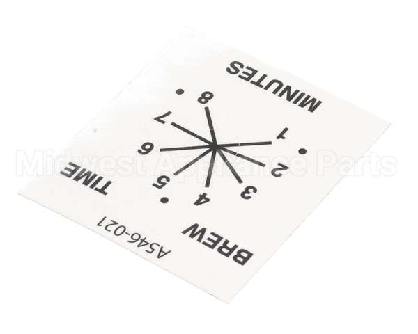 A546-021 Grindmaster Cecilware Decal, Columbia Timer