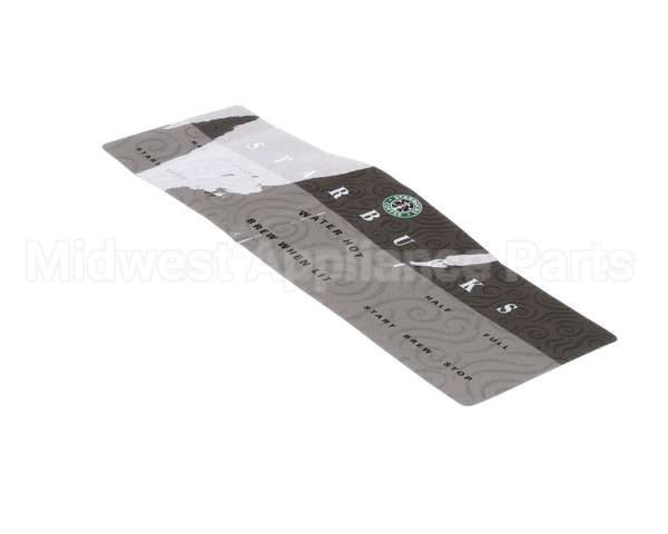 A546-158 Grindmaster Cecilware Decal, Control Panel P400 Starbuck