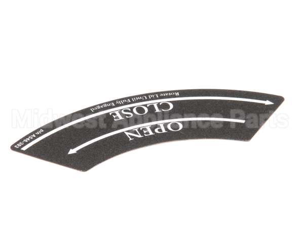 A546-393 Grindmaster Cecilware Decal,Shuttle Lid