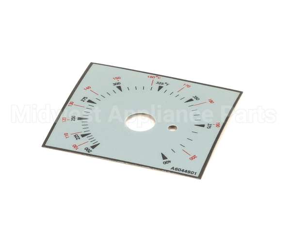 A6044901 Pitco Label,Ovrelay Thermostat Bhd Dr 7,14,18