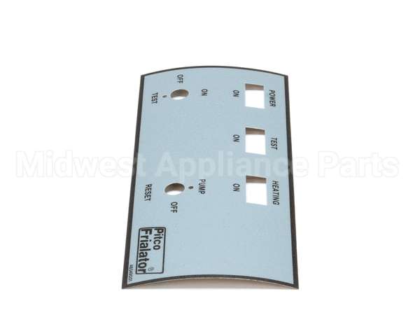 A6049001 Pitco Label,Ovrelay Fr Panel Left Hand E147Ufm