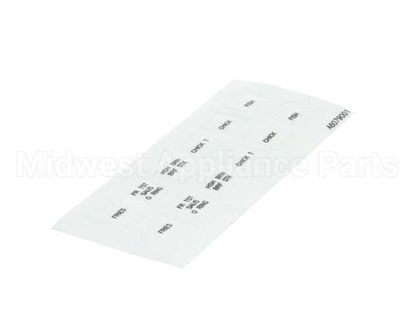 A6079001 Pitco Label,Decal Overelay Cmptr B.k.
