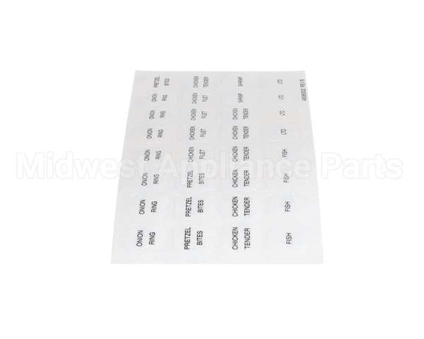 A6085002 Pitco Label,Culvers Rh