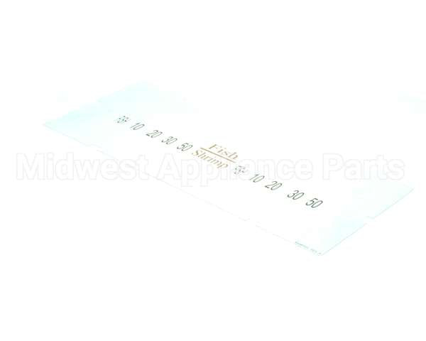 A6085505 Pitco Label,Ovrelay Hooters Fish/Shrimp