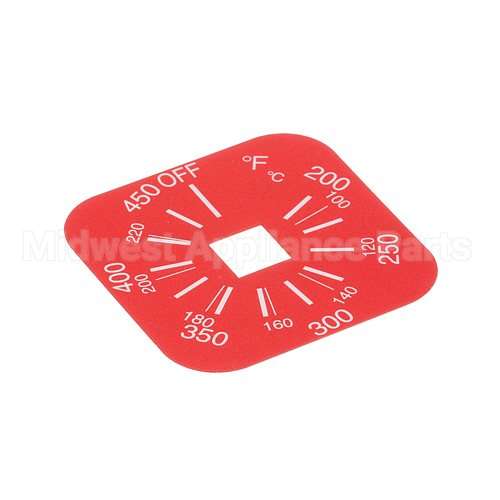 A6087301 Compatible Pitco Label, Thermostat 200-450F