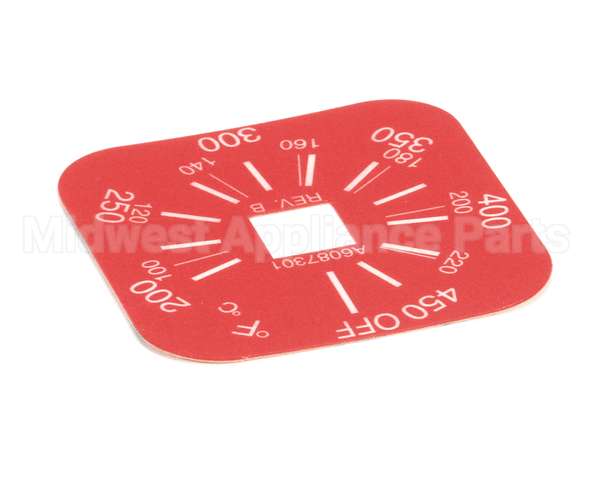 A6087301 Pitco Label,Thermostat 200-450F