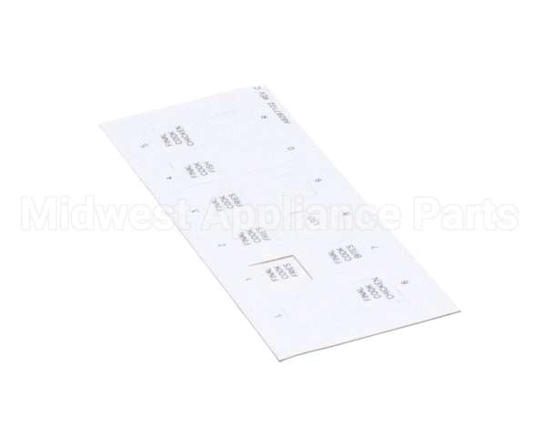 A6097102 Pitco Label,Ssh60W Right Hand Finish
