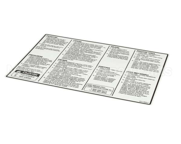 AT1L-3658-3 Accutemp Overlay Steamer Instructions