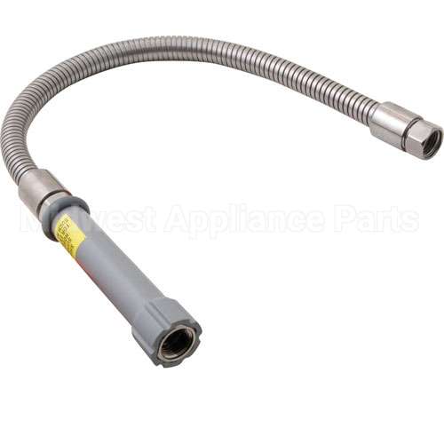 B-0024-H Compatible TS Brass Hose, 24" Flexible Ss