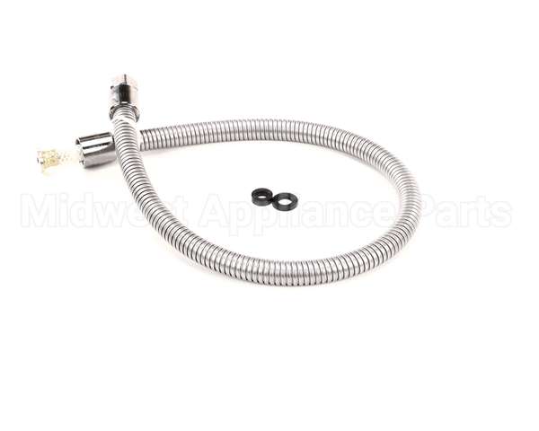 B-0036-H2A T&S Brass Hose, 36 Flexible Stainless Steel, Less