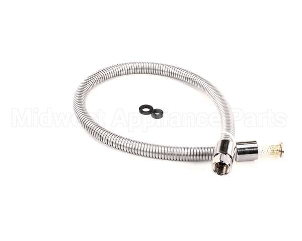B-0036-H2A T&S Brass Hose, 36 Flexible Stainless Steel, Less