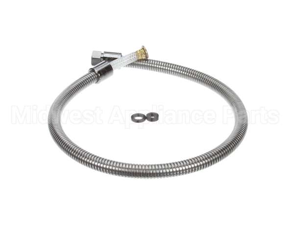 B-0040-H2A T&S Brass Hose, 40 Flexible Stainless Steel, Less