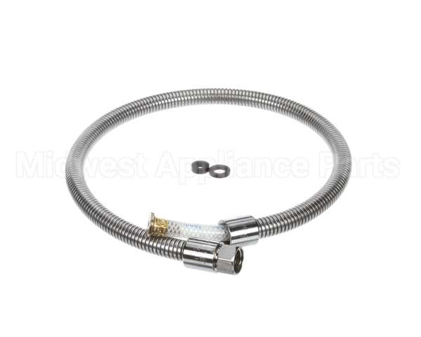 B-0040-H2A T&S Brass Hose, 40 Flexible Stainless Steel, Less
