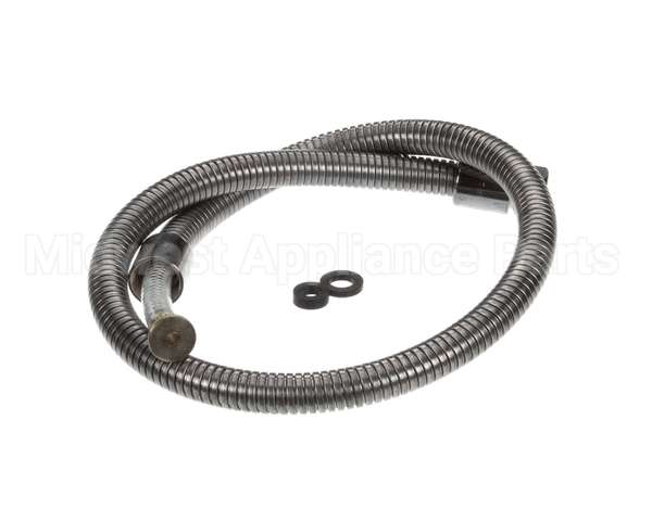 B-0042-H2A T&S Brass Hose, 42 Flexible Stainless Steel, Less