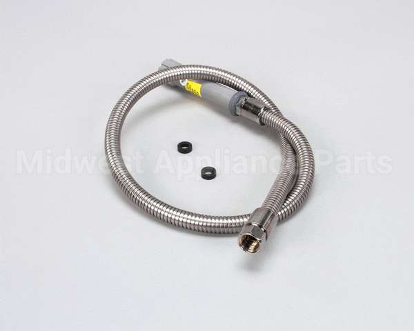 B-0044-H T&S Brass Hose, 44 Flexible Stainless Steel (Gray