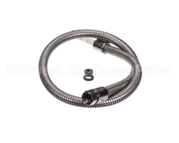 B-0044-H2AE T&S Brass Hose, 44 Flexible Stainless St