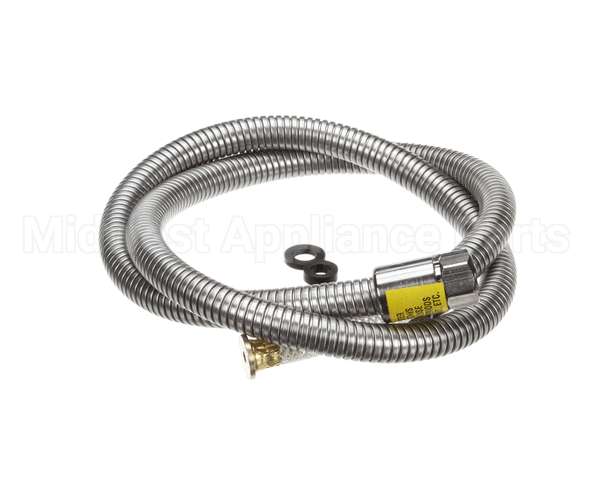 B-0054-H2A T&S Brass Hose, 54 Flexible Stainless Steel, Less