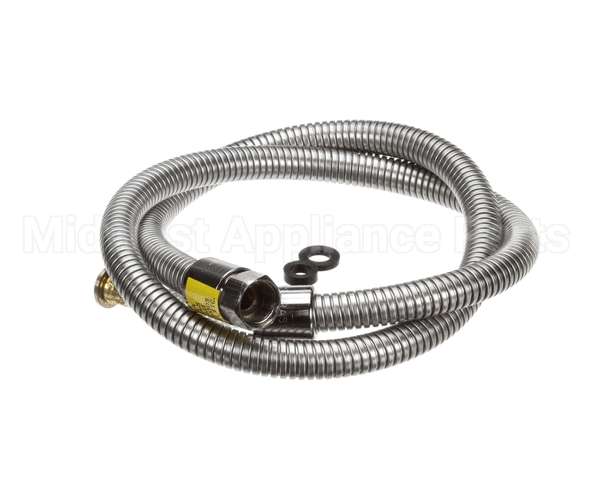 B-0054-H2A T&S Brass Hose, 54 Flexible Stainless Steel, Less