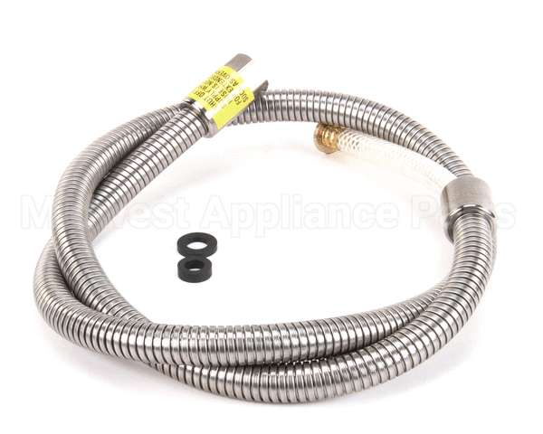 B-0056-H2A T&S Brass Hose, 56 Flexible Stainless Steel, Less