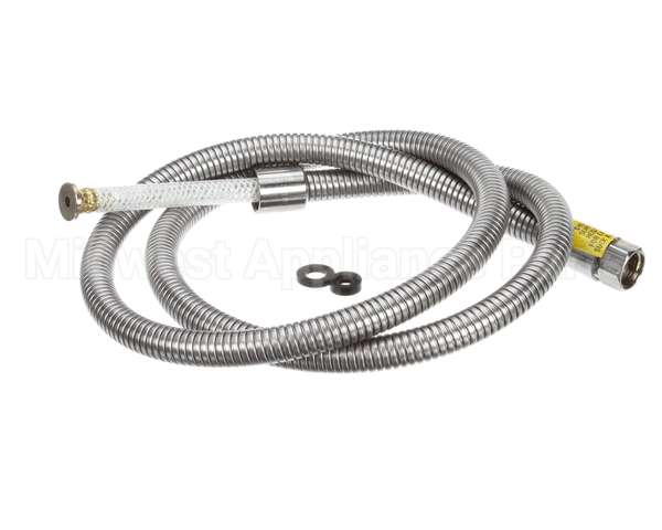 B-0068-H2A T&S Brass Hose, 68 Flexible Stainless Steel, Less